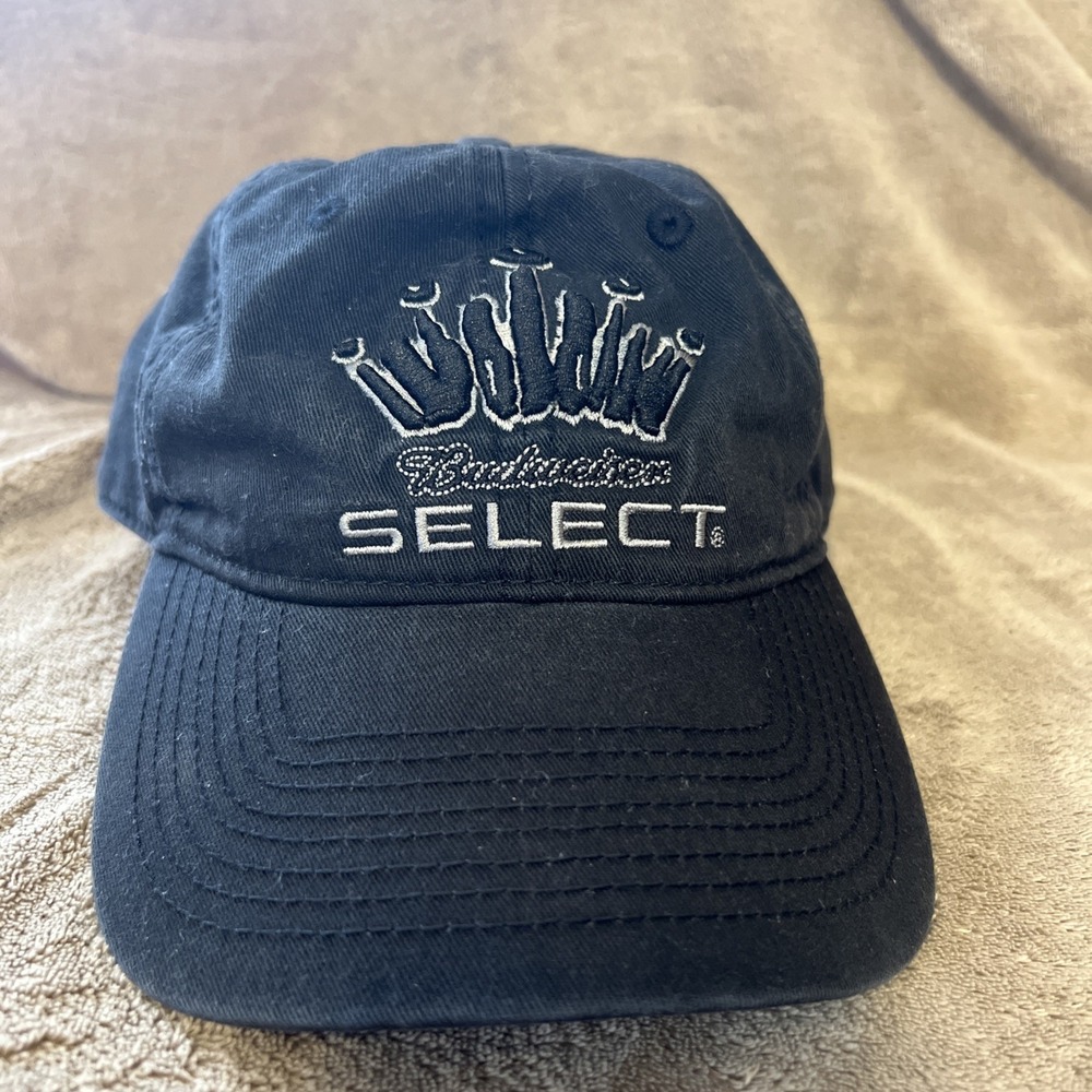 Budweiser Select Black 100% Cotton Cloth Adjustable‎ Trucker Hat Cap